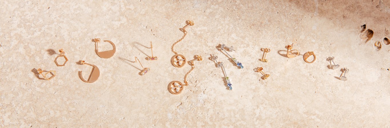 Bannière boucles d'oreilles Flore & Zéphyr