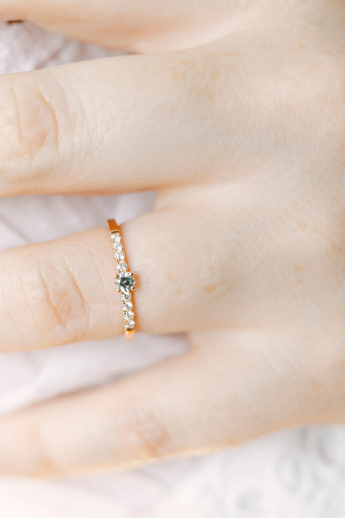 Joséphine saphir vert