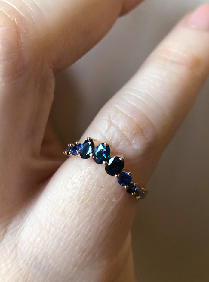 Une vague de saphirs inspirée de la mer