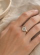 Bague diamant taille coussin