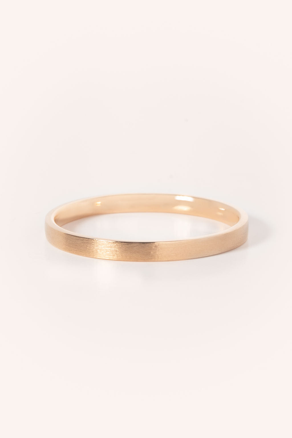 Ruban Fin brossé Ernest - Or Fairmined