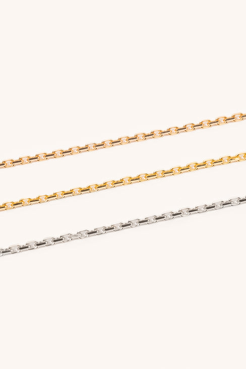 Chaîne femme forçat diamantée