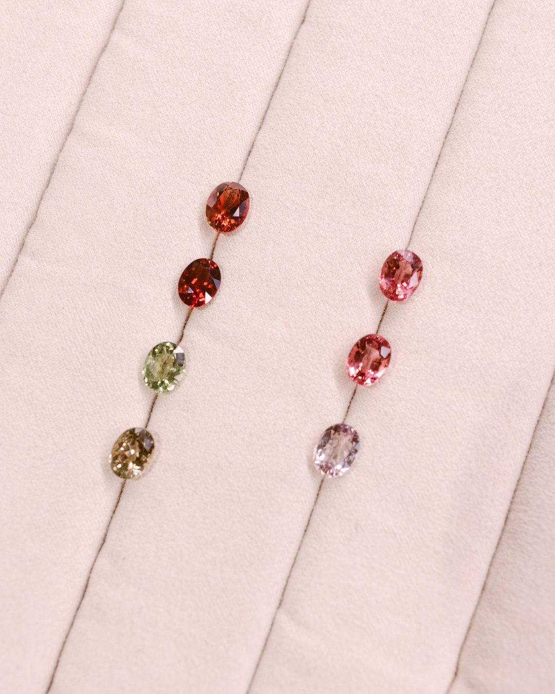 Lot de tourmalines ovales
