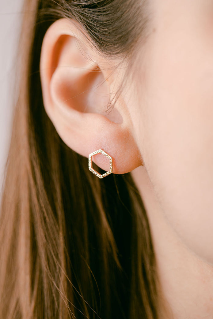 Boucles d'oreilles Ava pour femme en or recyclé 