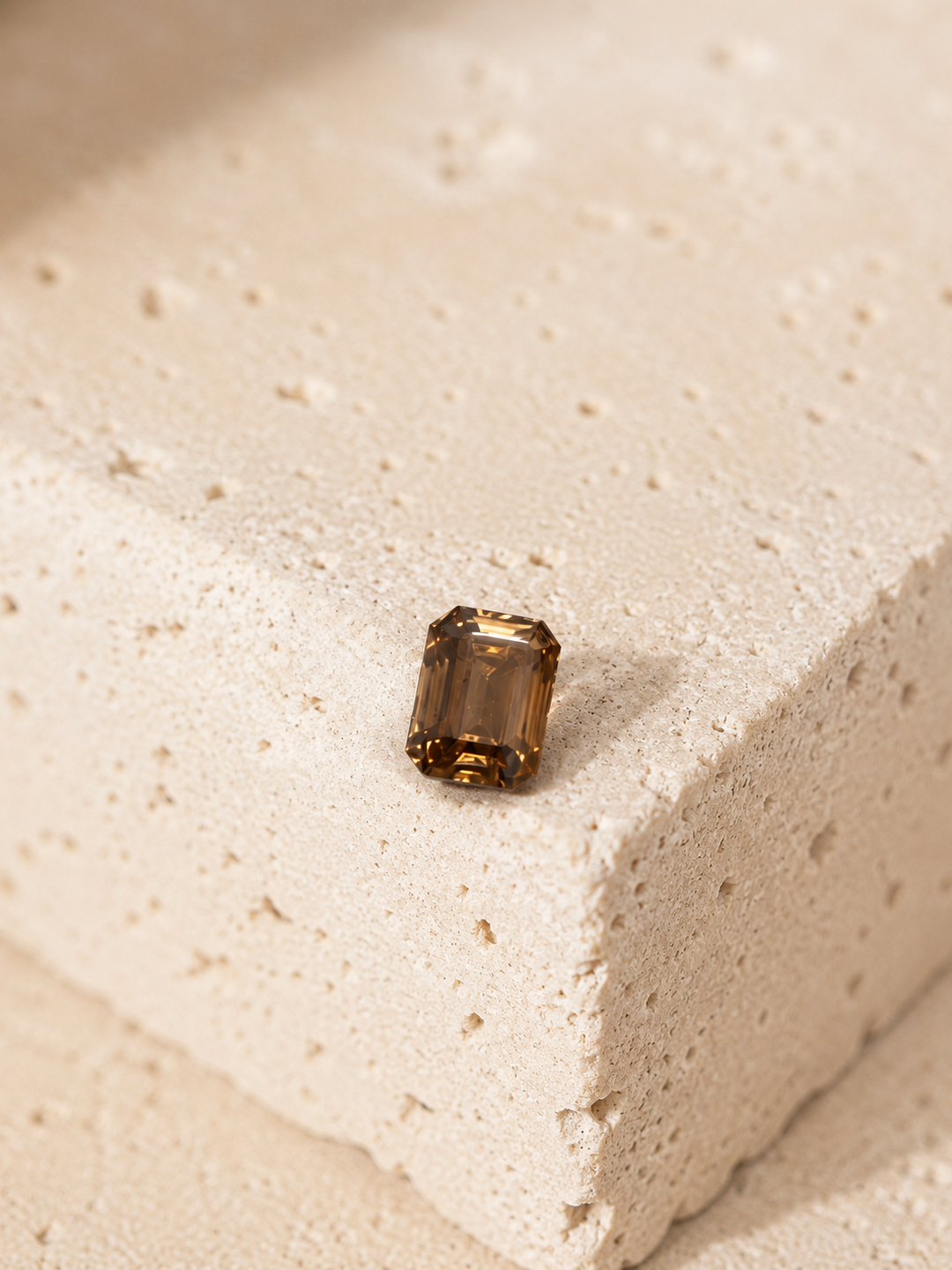Diamant naturel brun - 3,01 carats