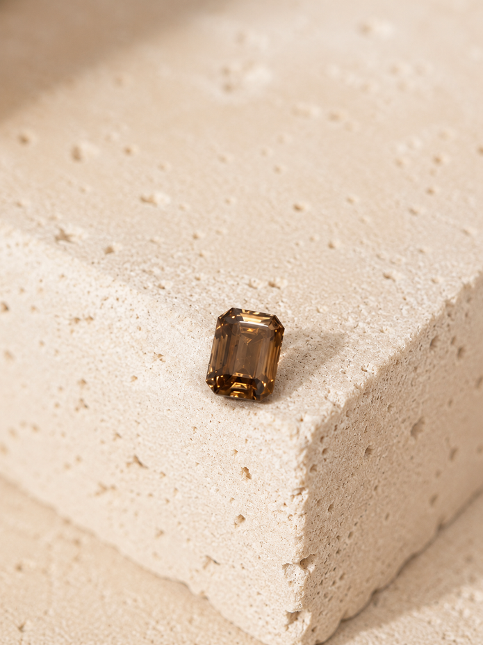 Diamant naturel brun - 3,01 carats