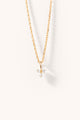 Collier pour femme en or jaune 18 carats avec diamants