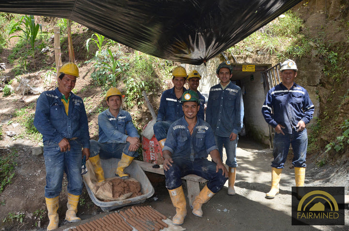Photo de mineurs des mines Fairmined