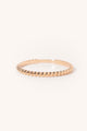 Bague pour femme effet perlé en or rose 18 carats
