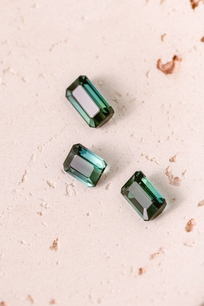 Tourmalines taille émeraude