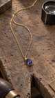 Collier tanzanite bleu intense